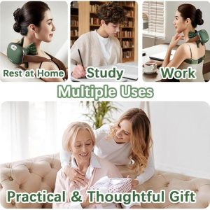Smart Finger Pressure Neck Massager Electric Deep Kneading Heated Back & Shoulder Massager