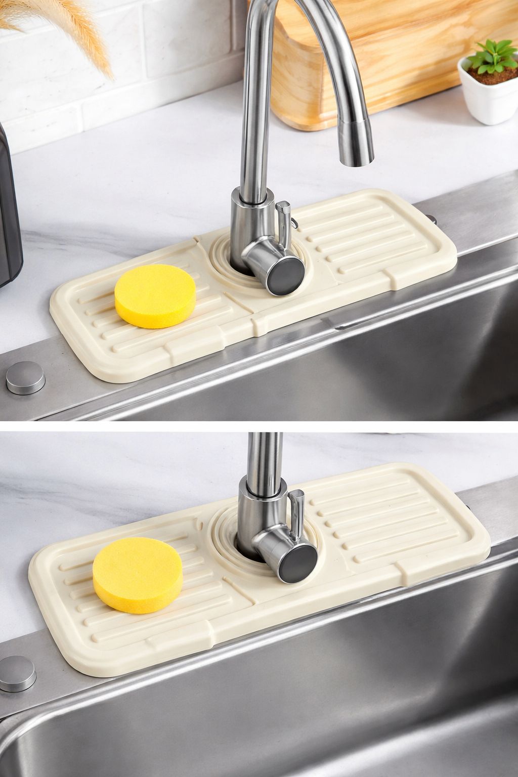 Sink Faucet Mat | Soap Holder (Random Color) - Image 3