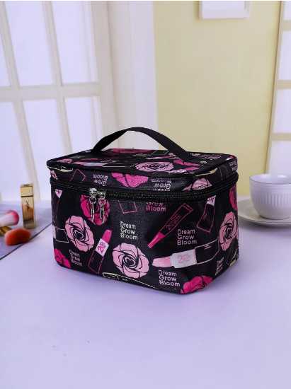 Floral Makeup Bag for Women โ Zipper Cosmetic Organizer(Multi color) - Image 5