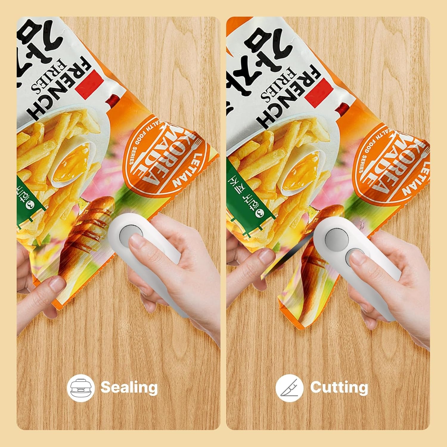 1 Pc Mini Heat Sealing Machine 2-in-1 Cutter & Sealer - Image 4