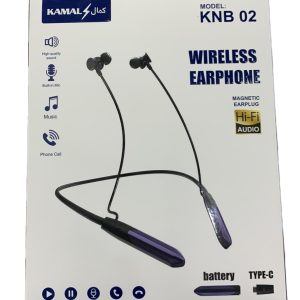 Kamal KNB 02 Wireless Neckband Earphone Stylish Comfortable Durable Design With Clear Sound And Reliable Performance