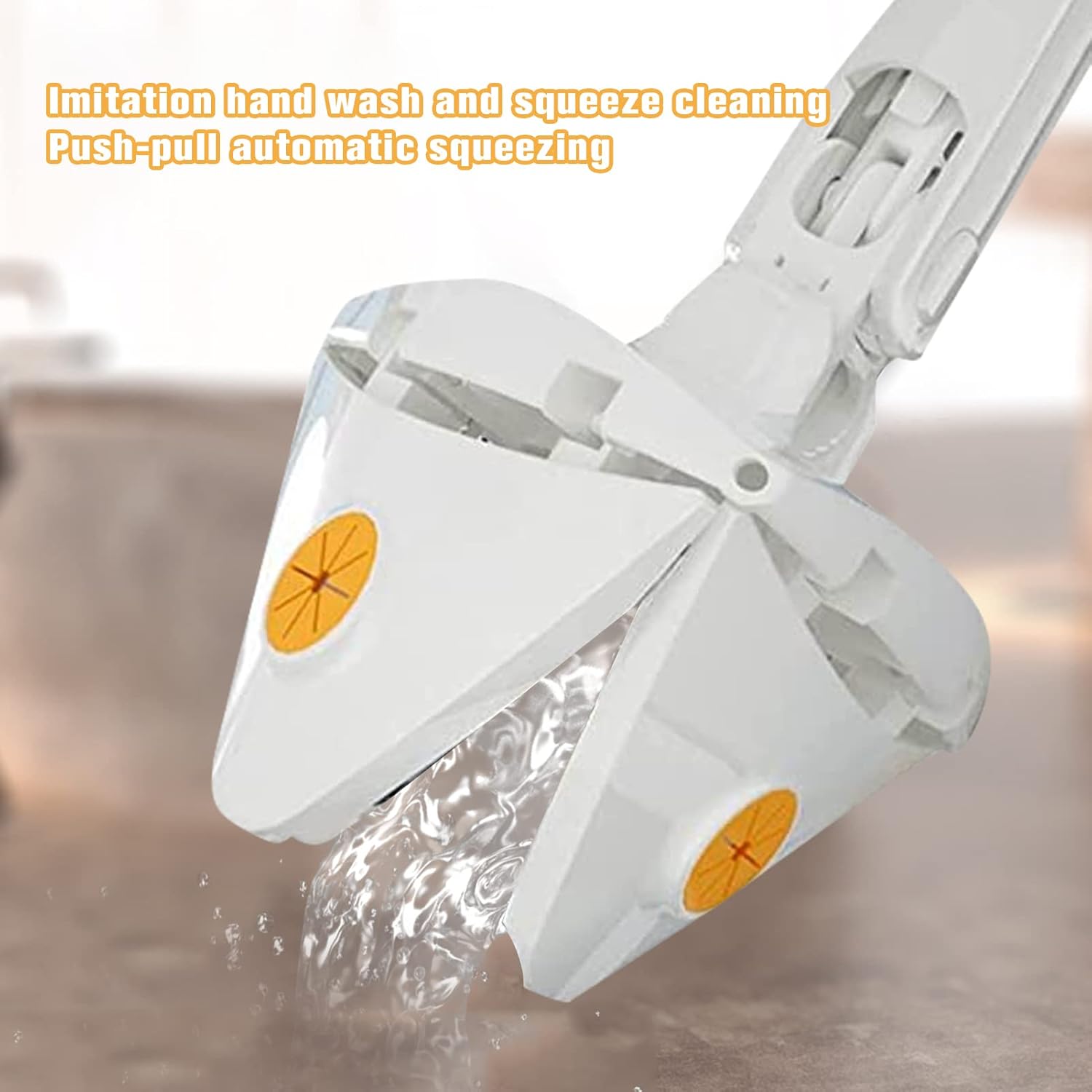 Royal's Triangle Shaped Microfiber Mop Self-Wringing Floor Dust Mop