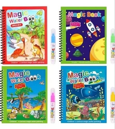 Magic Water Coloring Book for Kids Reusable Drawing & Painting Fun (Random Colors & Designs) - Image 3