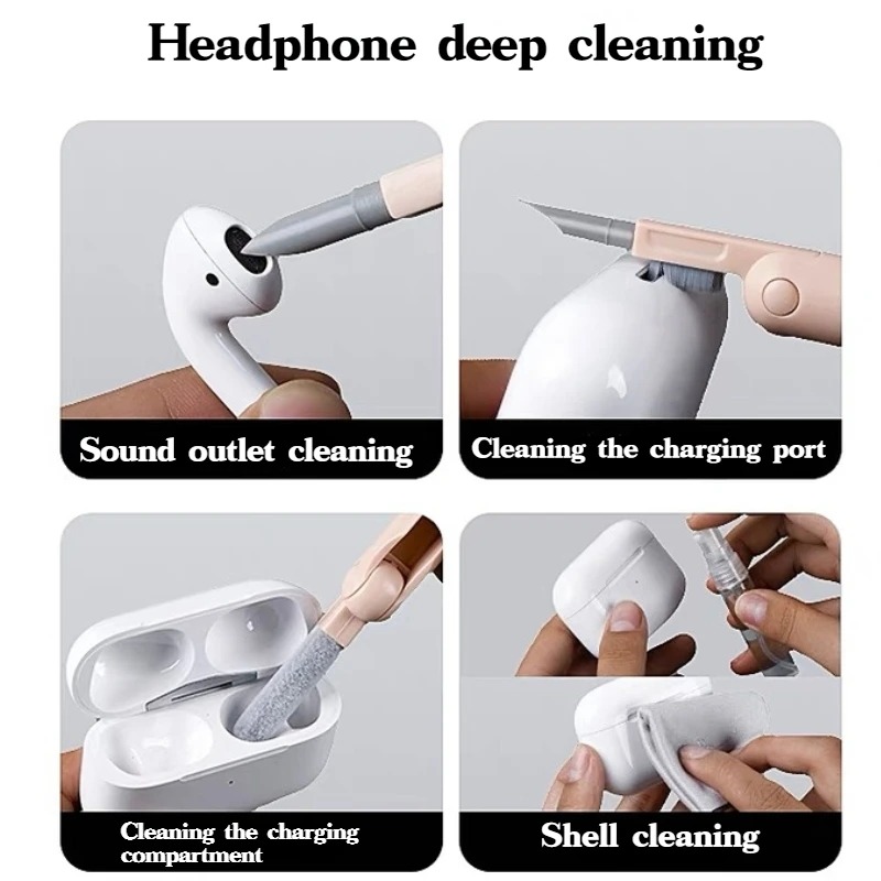 New Headset 7 In 1 Kit Scalable Keyboard Cleaner Brush Earphone Cleaning Pen Cleaner - Image 5