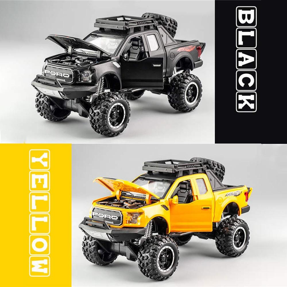 Ford F-150 Raptor Pickup Truck Toy Model With Touch Sensor Realistic, Durable, And Easy-To-Operate (Random Colors) - Image 3