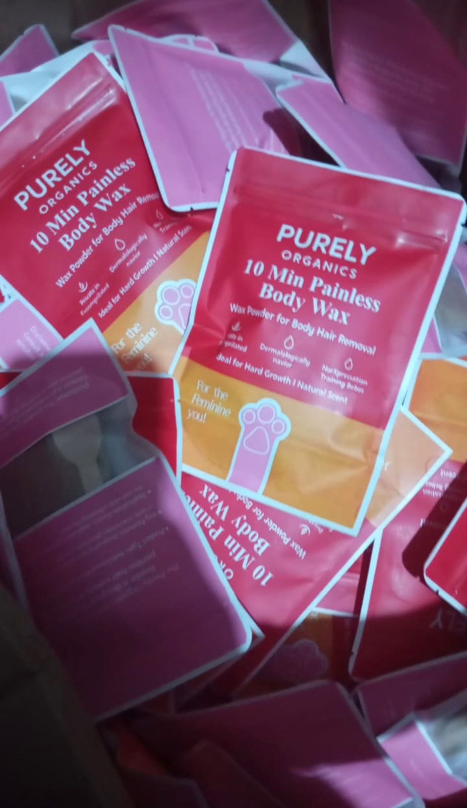 Purely Organics 10 Min Painless Body Wax Powder Natural Hair Removal for Sensitive Skin (157g) - Image 4