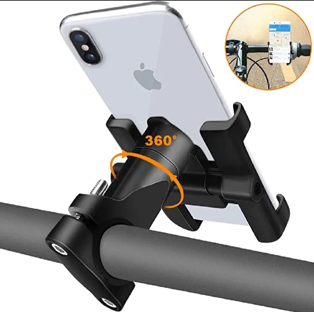 Aluminum Alloy Bike & Motorcycle Handlebar Phone Holder - Image 3
