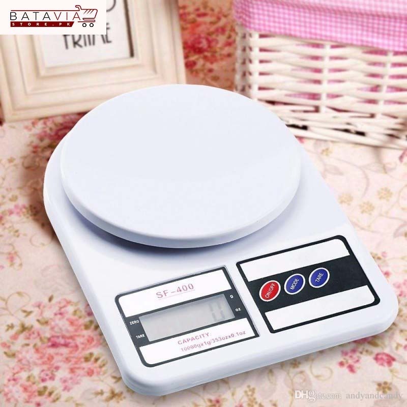 Kitchen Scale SF-400 Digital Electronic Weight Machine with Cell Food & Grocery Measuring Scale upto 10 KG - Image 2