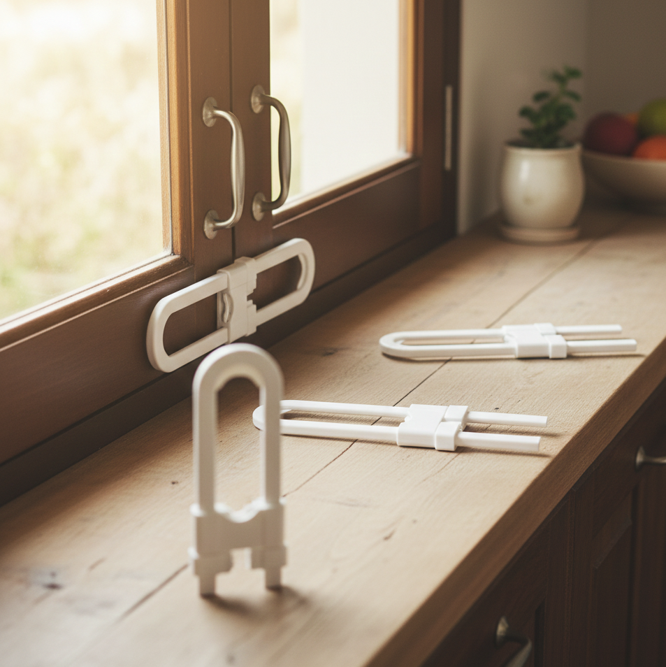 Child Safety Lock Pack of 2 Multi-Purpose Cabinet, Drawer & Refrigerator Lock | Baby-Proofing Strap - Image 2