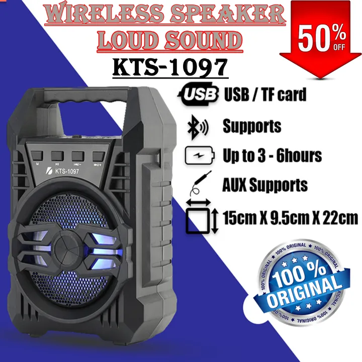 Professional Rechargeable Bluetooth 3.1 Speaker with RGB Light & FM Radio - Image 2