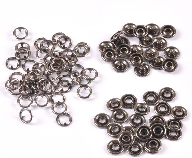 Imported Quality 50 Metal Snaps tich Buttons - Image 5
