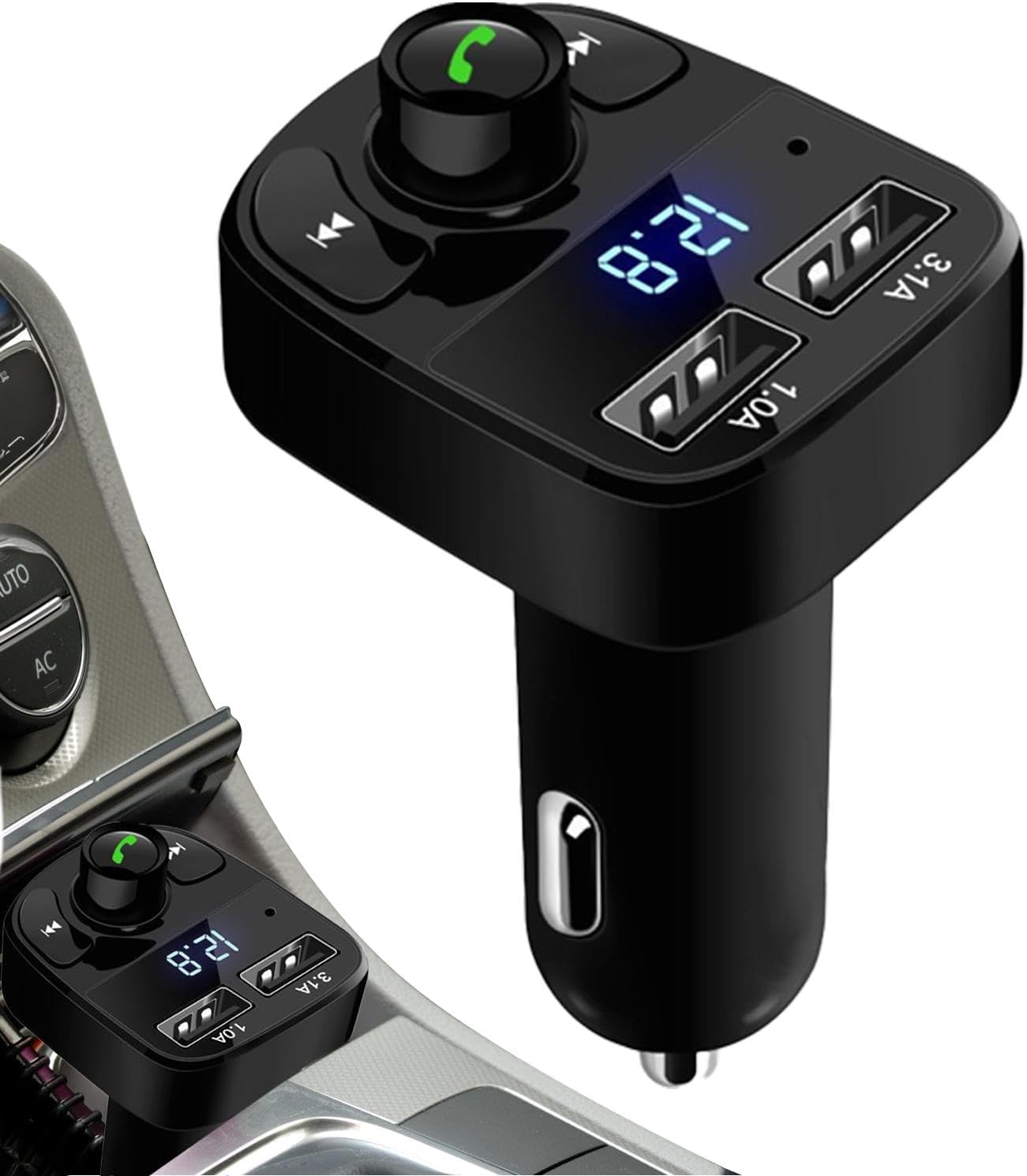 X8 - Multifunctional Car Mp3 Player | Car Wireless FM Transmitter | Car Mp3 Modulator - 3.1A | Car Accessories ( Random Color ) - Image 3