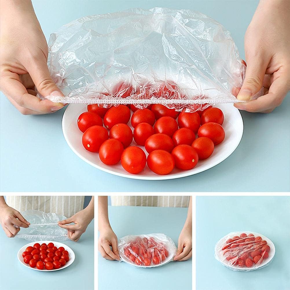 100pcs Disposable Flexible Transparent Plastic Food Storage Bags Resealable & Multi-Purpose - Food-Grade Fresh-Keeping, Dust & Insect-Proof, Kitchen Accessories - Disposable Food Wrap - Image 5