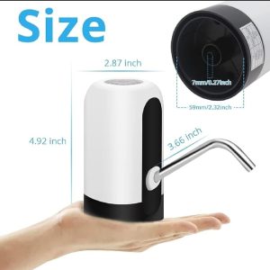 Automatic Electric Water Bottle Pump Dispenser USB Rechargeable One-Touch Water Pump for Home, Office, Outdoor Use & Universal Gallon Bottles