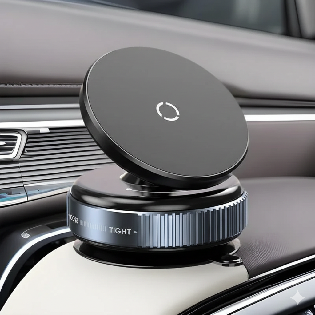 Professional Vacuum Suction Strong Magnetic Car Phone Holder 360° Rotation For All Phone Mobile Holder - Image 5