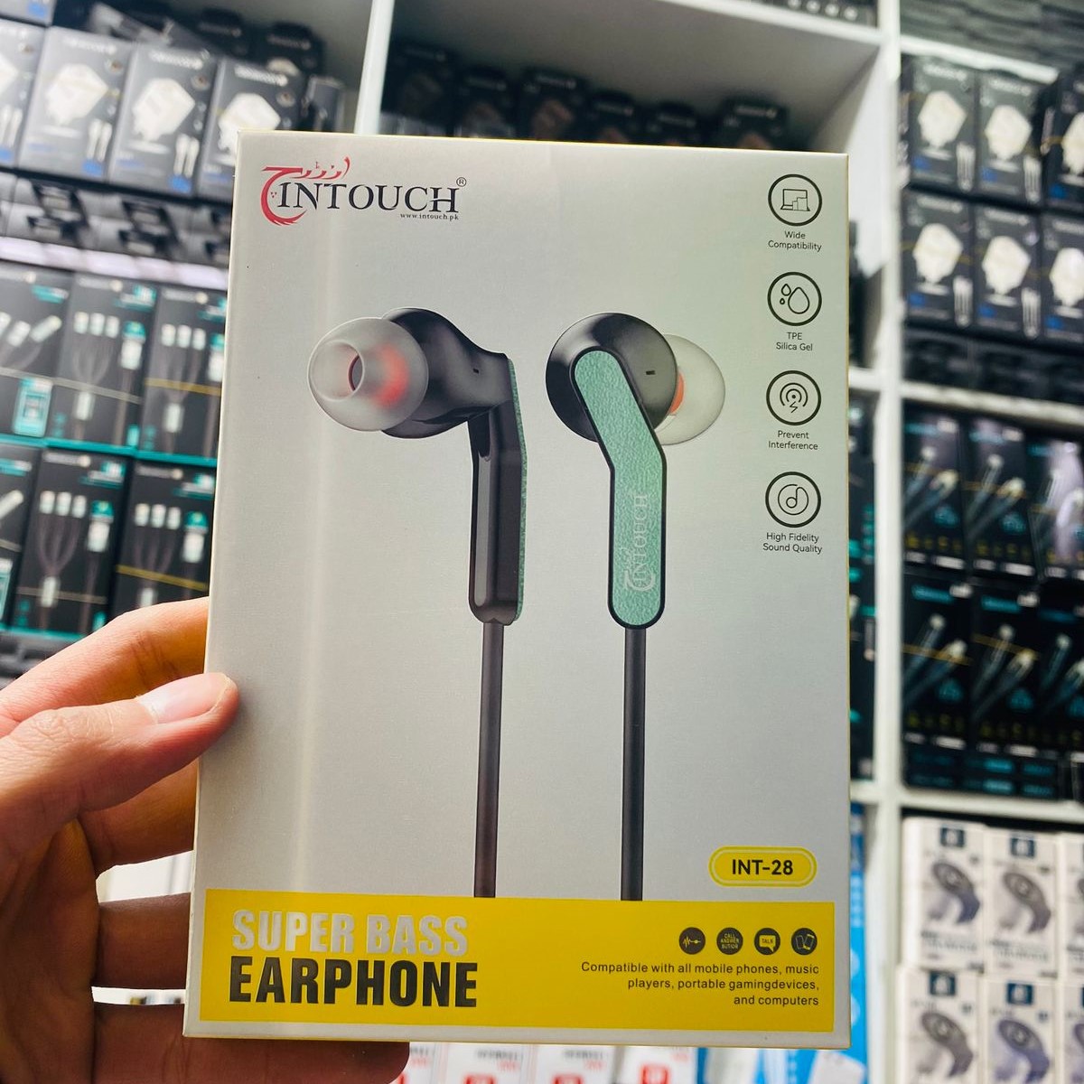 Intouch INT?28 Super Bass Wired Earphones | 3.5mm Jack | Universal Compatibility - Image 3