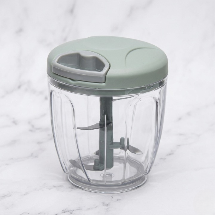 Manual Pull-String Household Vegetable Cutter & Meat Chopper Multi-Function Hand - Random Color - Image 2
