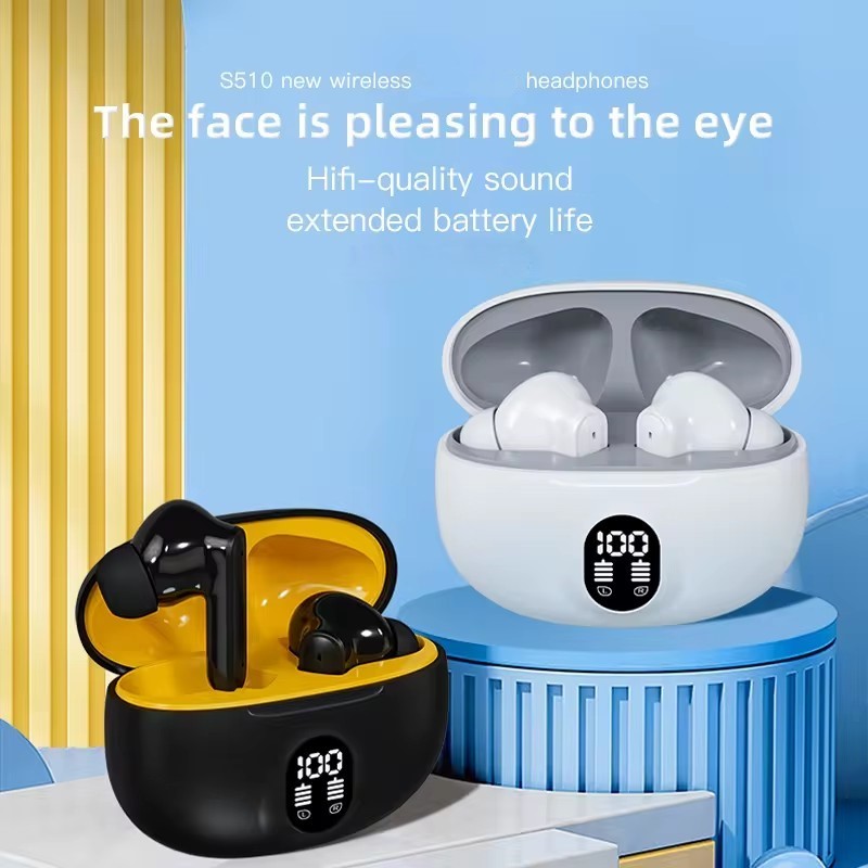 Stereo Wireless Earphones 895B Bluetooth V5.4, Premium Deep Bass, Waterproof, Dustproof, LCD Display, Long Battery Life (Random Color) - Image 2