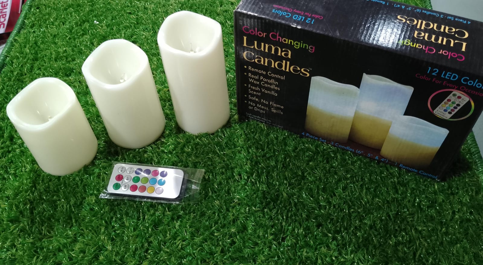 3 Magic Colour Changing Candles And 1 Remote Control In 1 Box (Random Colour) - Image 2
