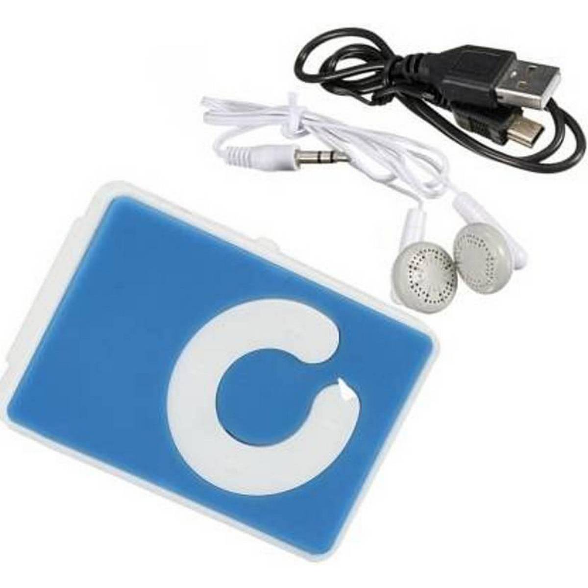 Shuffle Mini MP3 Player Portable Music Player with SD Card Support, Handsfree Earphones & USB Charging Cable - Image 2