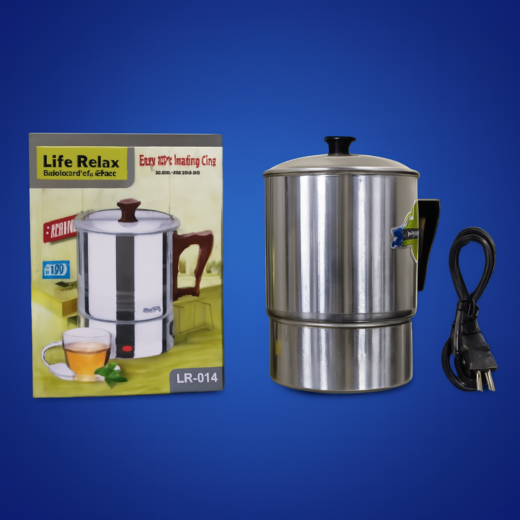 Life Relax Electric Water Kettle 1.0L Stainless Steel Electric Heating Cup LR-014 - Image 4