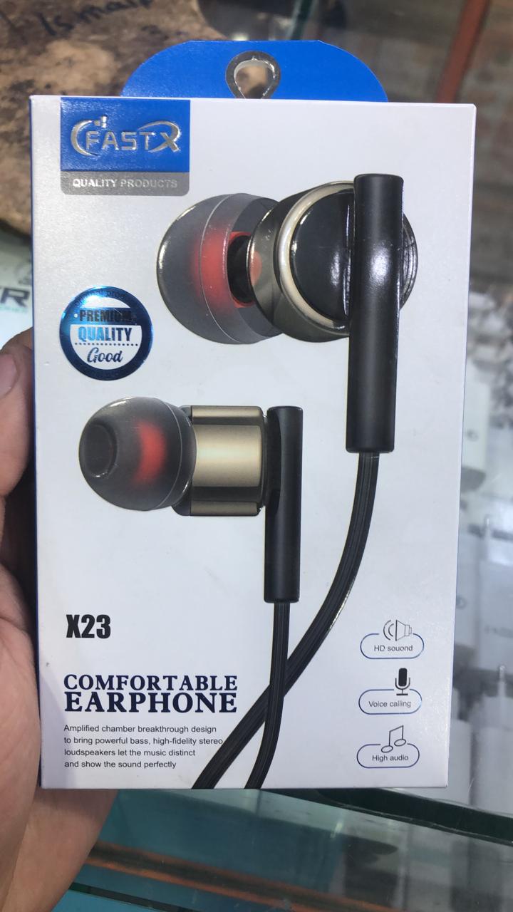 Fast X X23 Wired Earphones | Comfortable Fit | Powerful Bass | HiFi Stereo | HD Sound | Voice Calling - Image 4