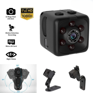 SQ6 Mini Spy Camera  HD Portable High Quality Security Camera with Night Vision & Two Stand Holders