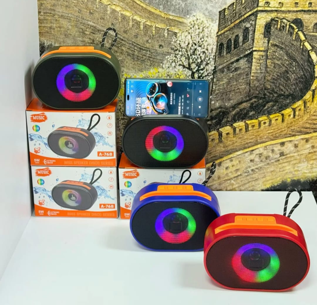 Portable Bluetooth Speaker Wireless Stereo Pairing Compact Wireless Speaker for Home, Outdoor, Party & Beach (Random Color) - Image 2