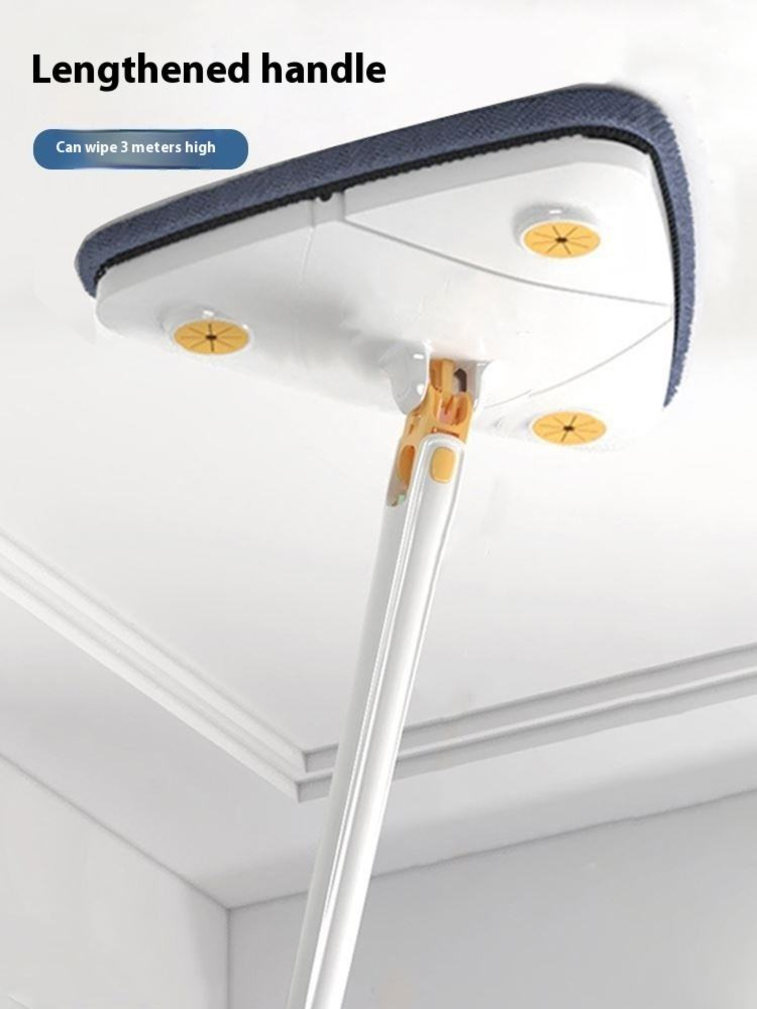Royal's Triangle Shaped Microfiber Mop Self-Wringing Floor Dust Mop - Image 4