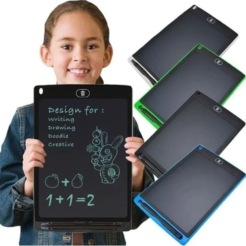 lcd writing table 8.5 Inches Single color LCD Writing Tablet For Kids Play, Education and Learning (random color ) - Image 4