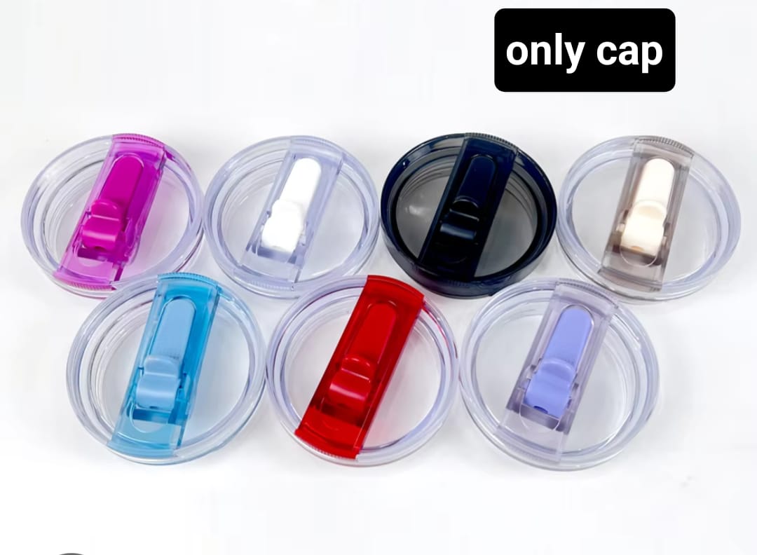 Leak-Proof Thumler Cap / Tumbler Lid Durable, Portable, Secure Fit Random Color