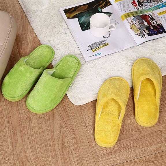 Multi-Color Soft Cotton Slippers for Men & Women | Unisex Indoor Home Slides(Multi color) - Image 2