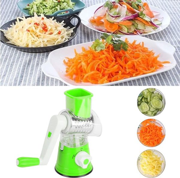 TableTop Drum Grater | Manual Vegetable Cutter Slicer & Grater - Image 3