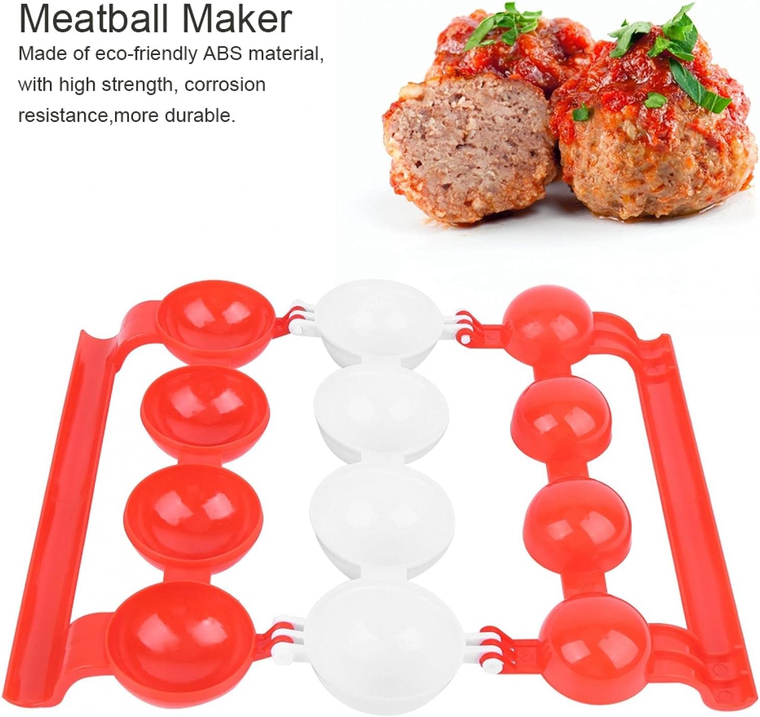Meatball Maker Plastic Fish Ball Maker Meatball Scoop Meatball Spoon Homemade Stuffed Meatball Fish Ball Maker Mold Fish - Image 2