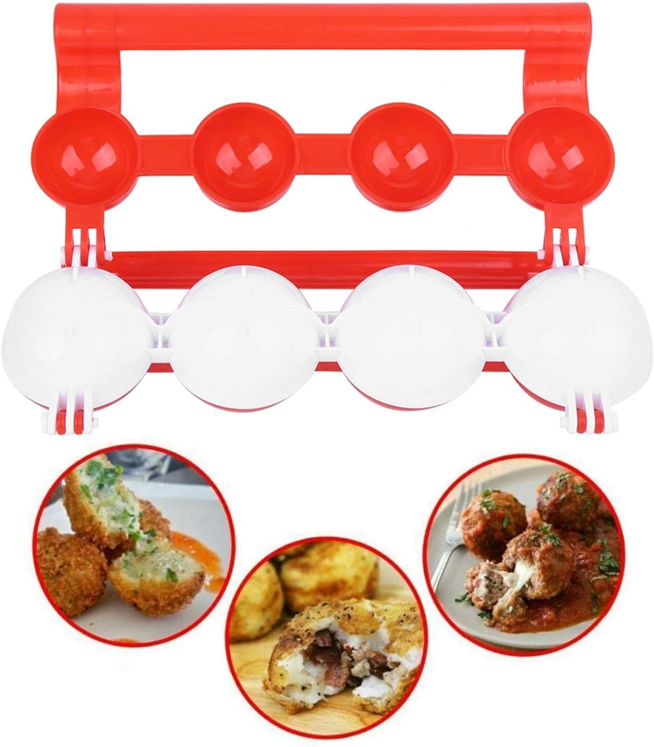 Meatball Maker Plastic Fish Ball Maker Meatball Scoop Meatball Spoon Homemade Stuffed Meatball Fish Ball Maker Mold Fish - Image 3
