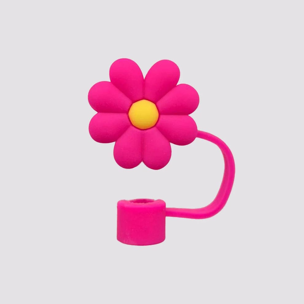 Silicone Flower Stopper Compatible with 40oz Tumbler | Reusable Spill-Resistant Straw Cover | Random Color - Image 3