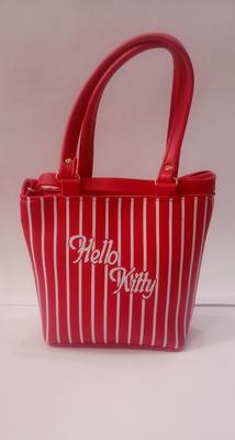 Peach Red Striped Handbag for Girls | Premium Shoulder Handbag for Office, Shopping & Daily Use - Image 2