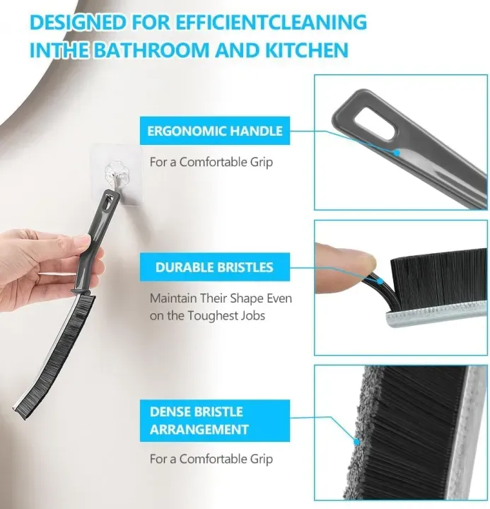 2 PCS Hard Bristle Crevice Cleaning Brush - Image 5