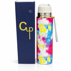 Stylish Printed Water Bottle 650ML  Leak Proof Stainless Steel | Trendy Design With Box | Premium Quality Random Color