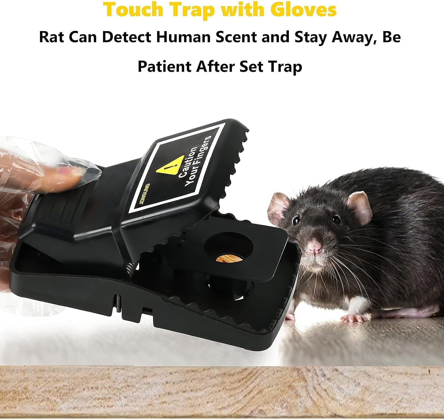 Heavy Duty Mouse Trap High-Sensitivity Quick Catch Reusable Rat Traps for Home and Indoor Use