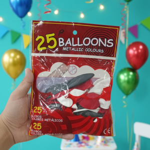Party Balloons Pack | 25 pcs | Random Colours