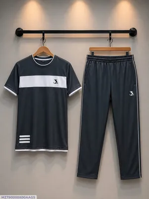 2 Pcs Boy's Dri-Fit Plain Tracksuit for Kids | Lightweight Sports Wear 1-12 Years - Image 2