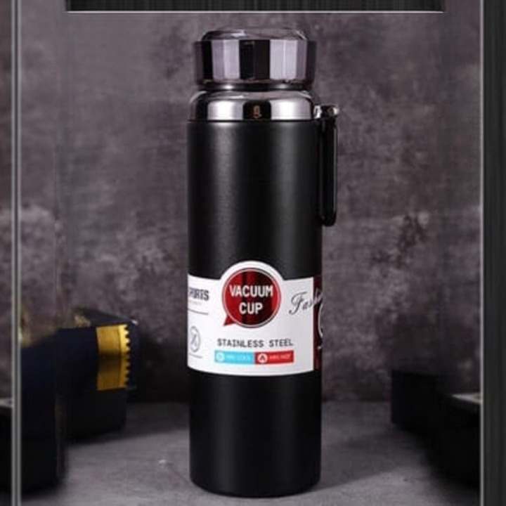 Elegant 800ml/1000ml Thermal Stainless Steel Bottle Vacuum Insulated Leakproof Water Bottle | Random Color - Image 2
