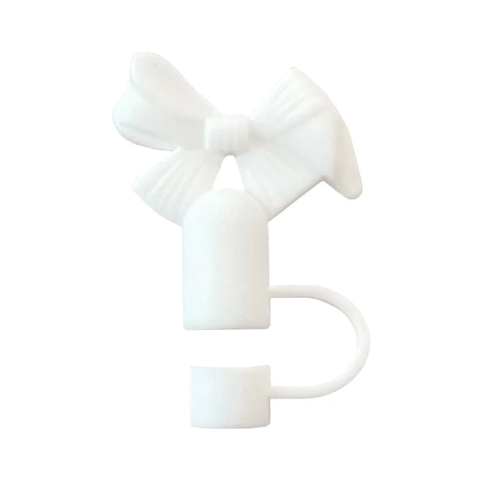 Silicone Bow Stopper Compatible with 40oz Tumbler | Reusable Spill-Resistant Straw Cover | Random Color - Image 3