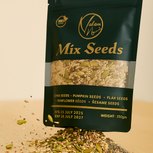 Valam Naturals Mix Seeds 250g Healthy Blend of Pumpkin, Flax, Sunflower, Sesame & Chia Seeds