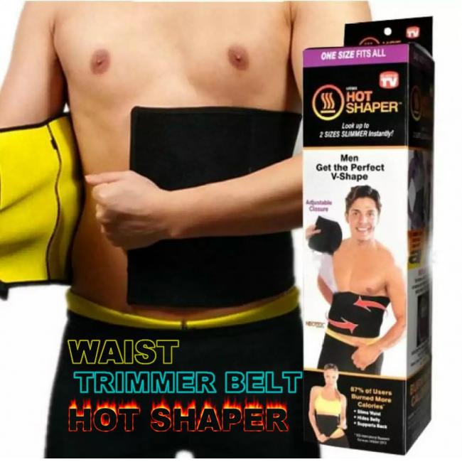 Hot Shaper Slimming Belt With Box Adjustable Standard Size Waist Trainer For Men And Women Helps Reduce Belly Fat Effectively - Image 2