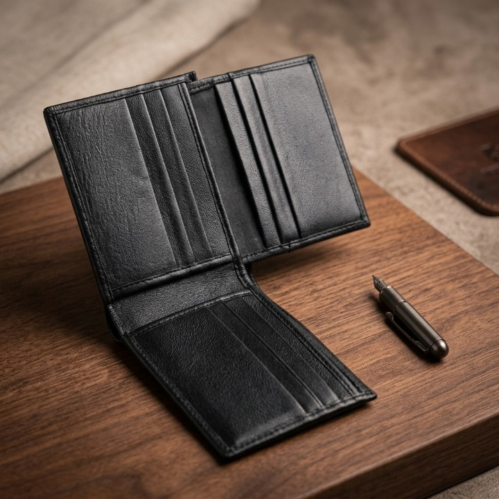 Premium Mens Wallet Slim Bifold Wallet for Men Stylish Durable Design Multiple Card Slots Secure Cash - Image 3