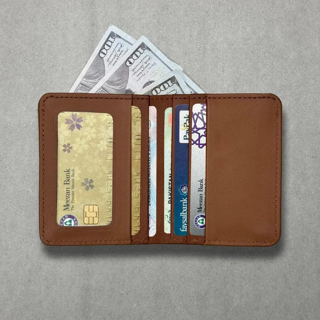Classic Men's Genuine Leather Bifold Wallet - Slim Vertical Multi-Slot Card Holder - Image 3