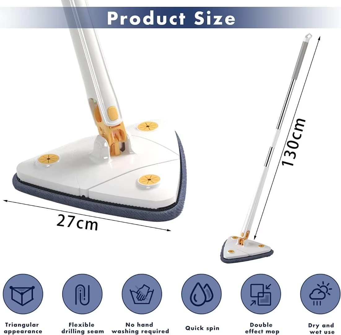 Royal's Triangle Shaped Microfiber Mop Self-Wringing Floor Dust Mop - Image 5