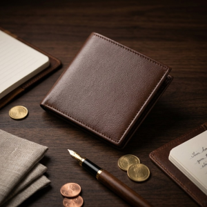 Premium Mens Wallet Slim Bifold Wallet for Men Stylish Durable Design Multiple Card Slots Secure Cash